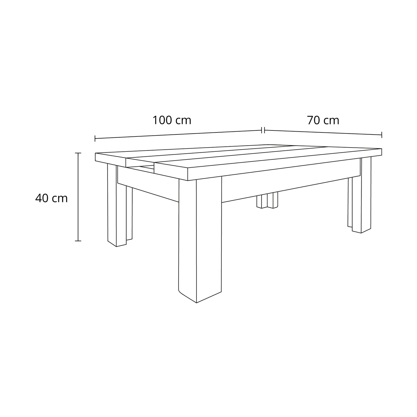 Mesa de centro Dalia