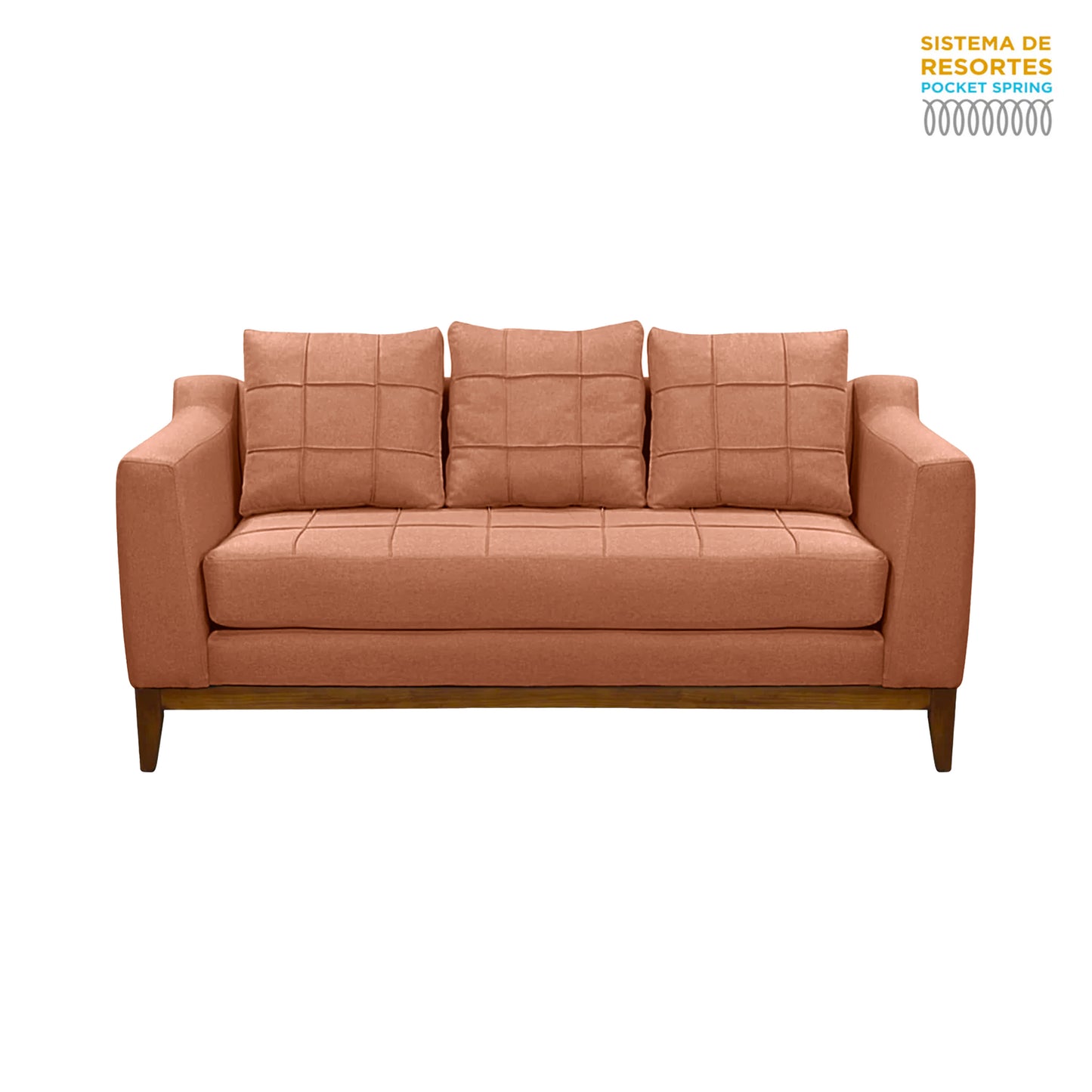 Sofá Roble 3 cuerpos (tela)