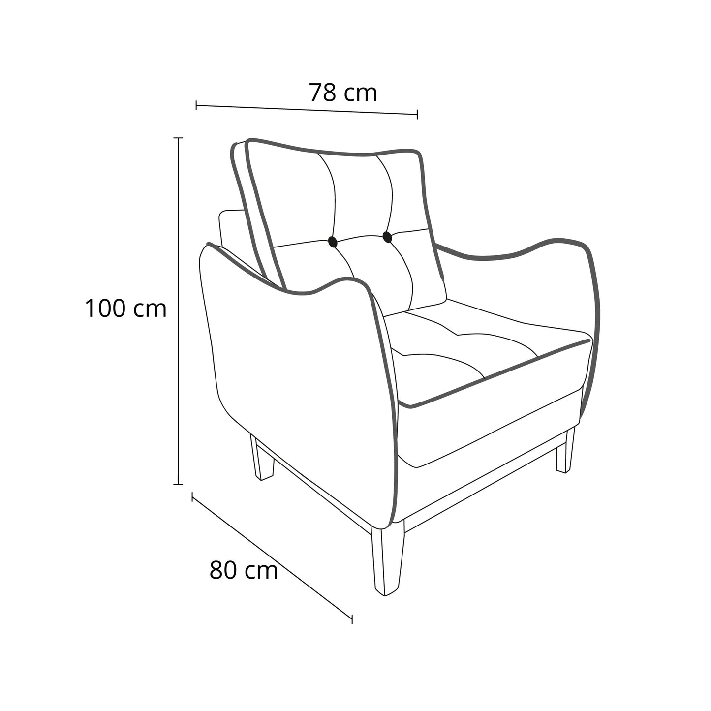 Sillón Vintage (felpa)