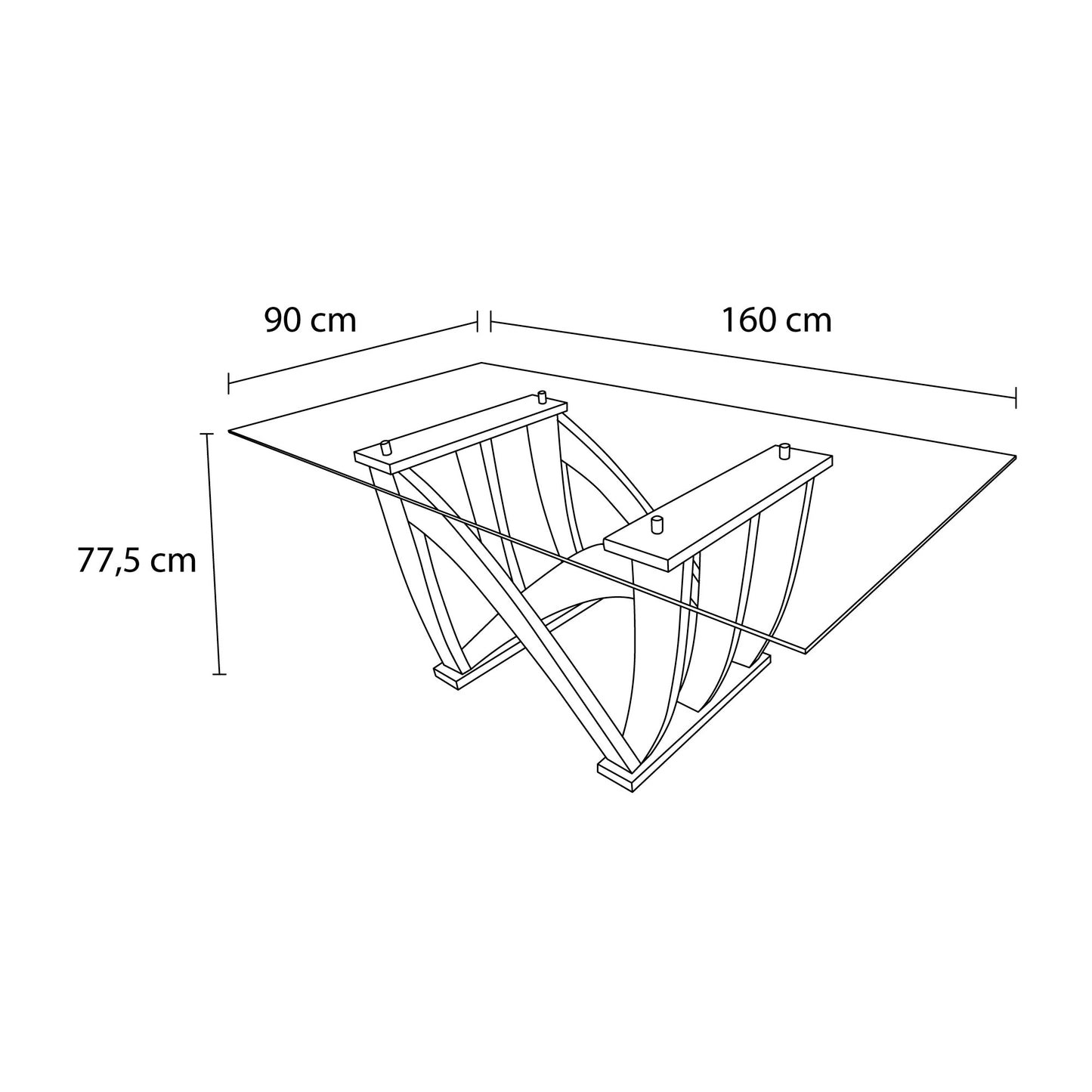 Comedor Barcelona 6 sillas (tela Doha)