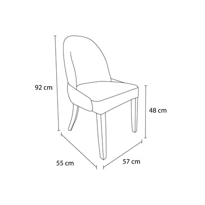 Comedor Barcelona 8 sillas (tela Doha)