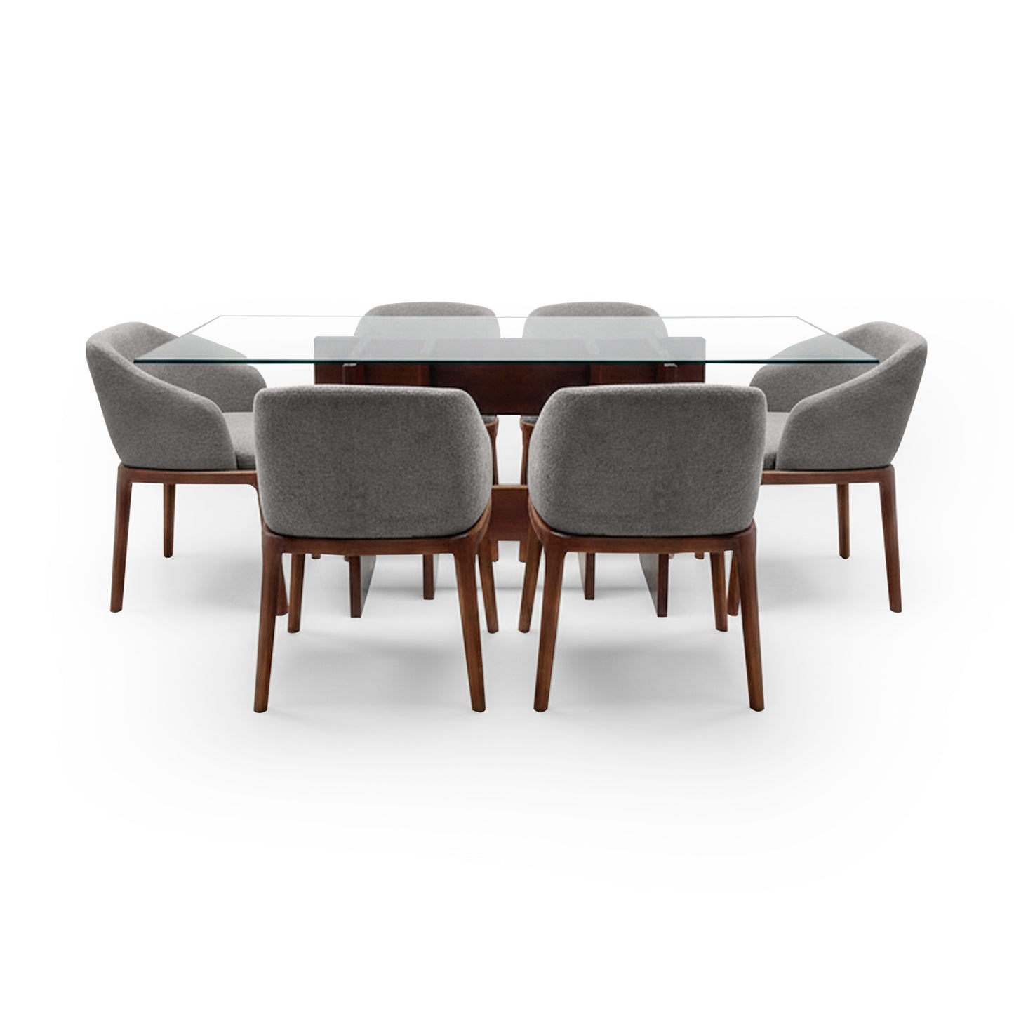 Comedor Londres 6 sillas (tela Doha)