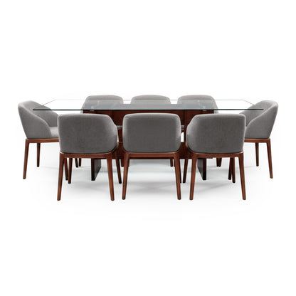 Comedor Londres 8 sillas (tela Doha)