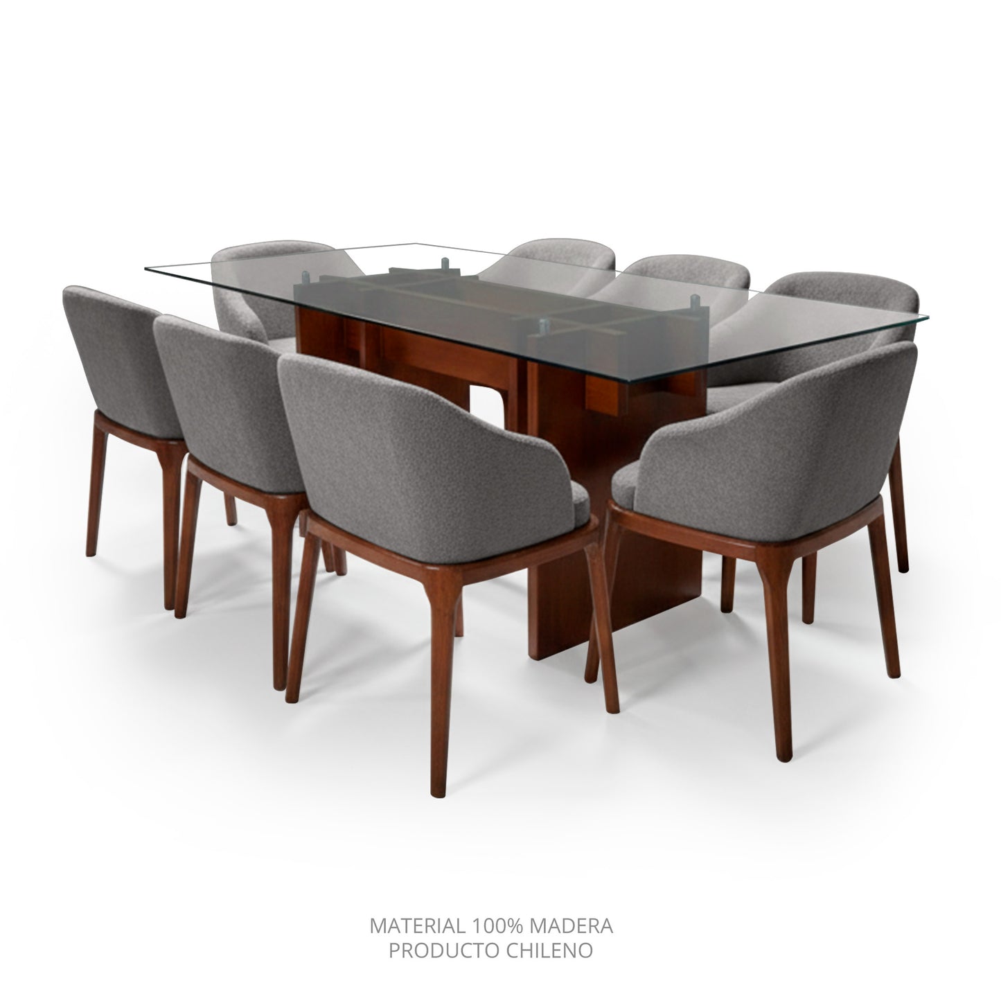 Comedor Londres 8 sillas (tela Doha)