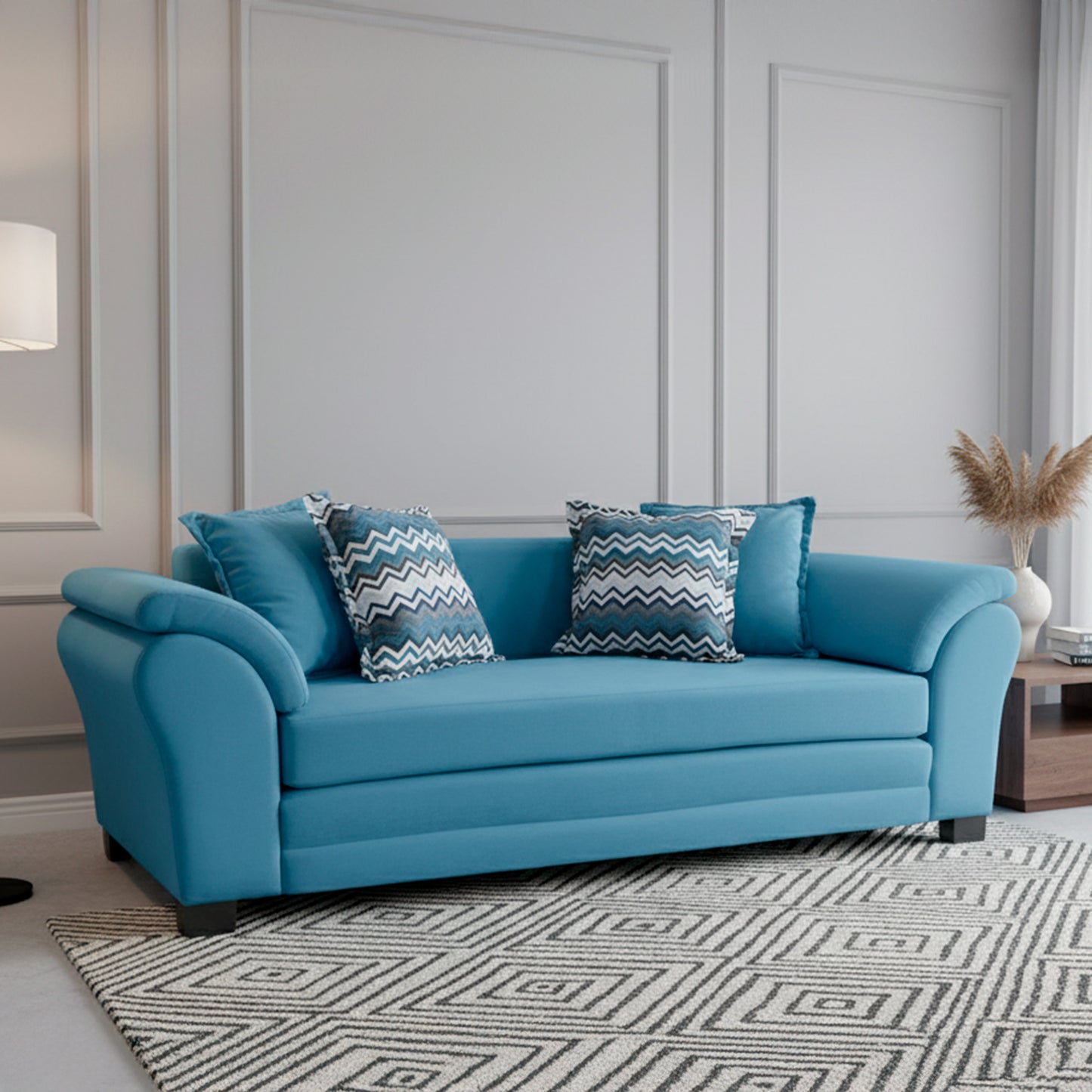 Sofá New Mustang 3 cuerpos (felpa)