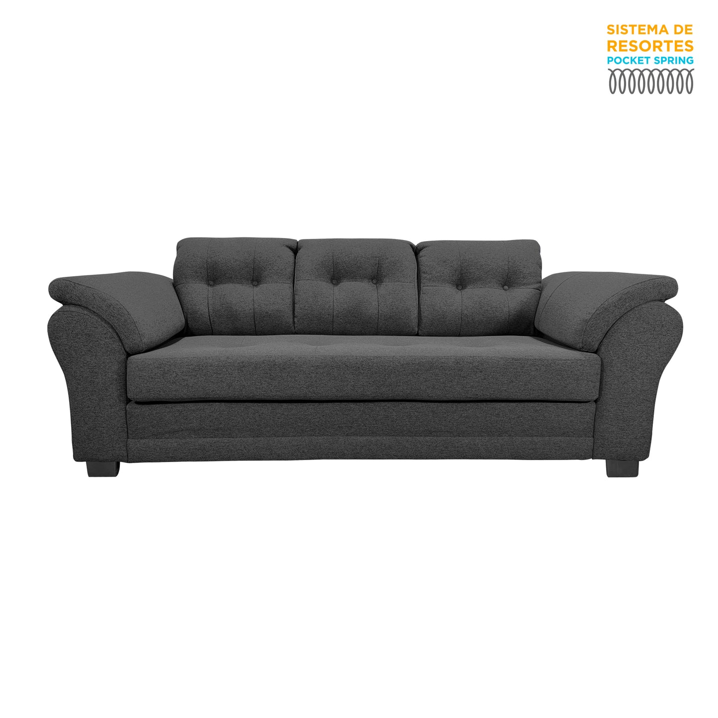 Sofá New Samy 3 cuerpos (tela)