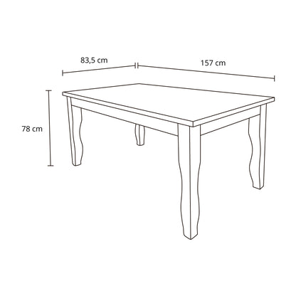Comedor Dubai 6 sillas