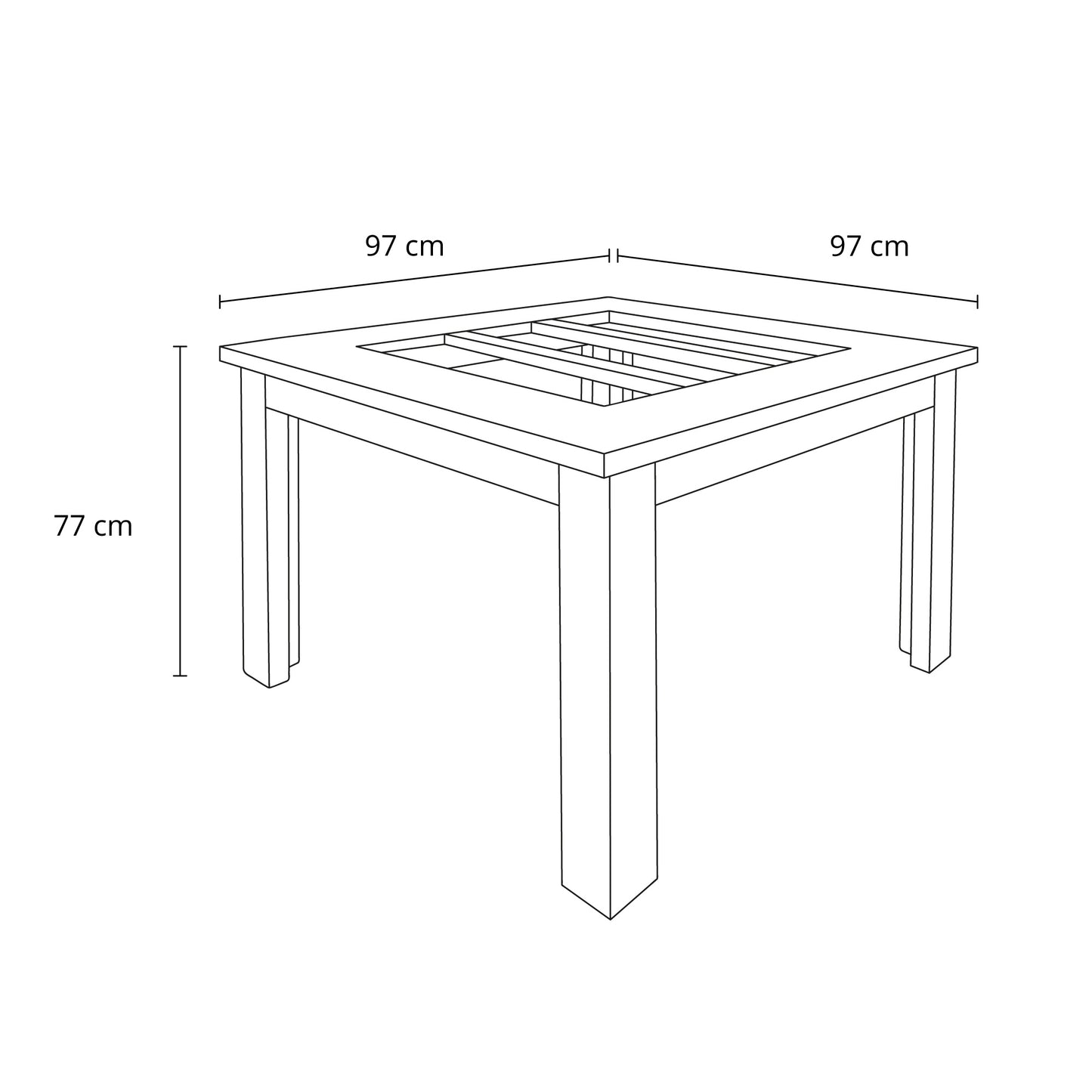 Comedor Milán 4 sillas