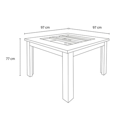 Comedor Milán 4 sillas