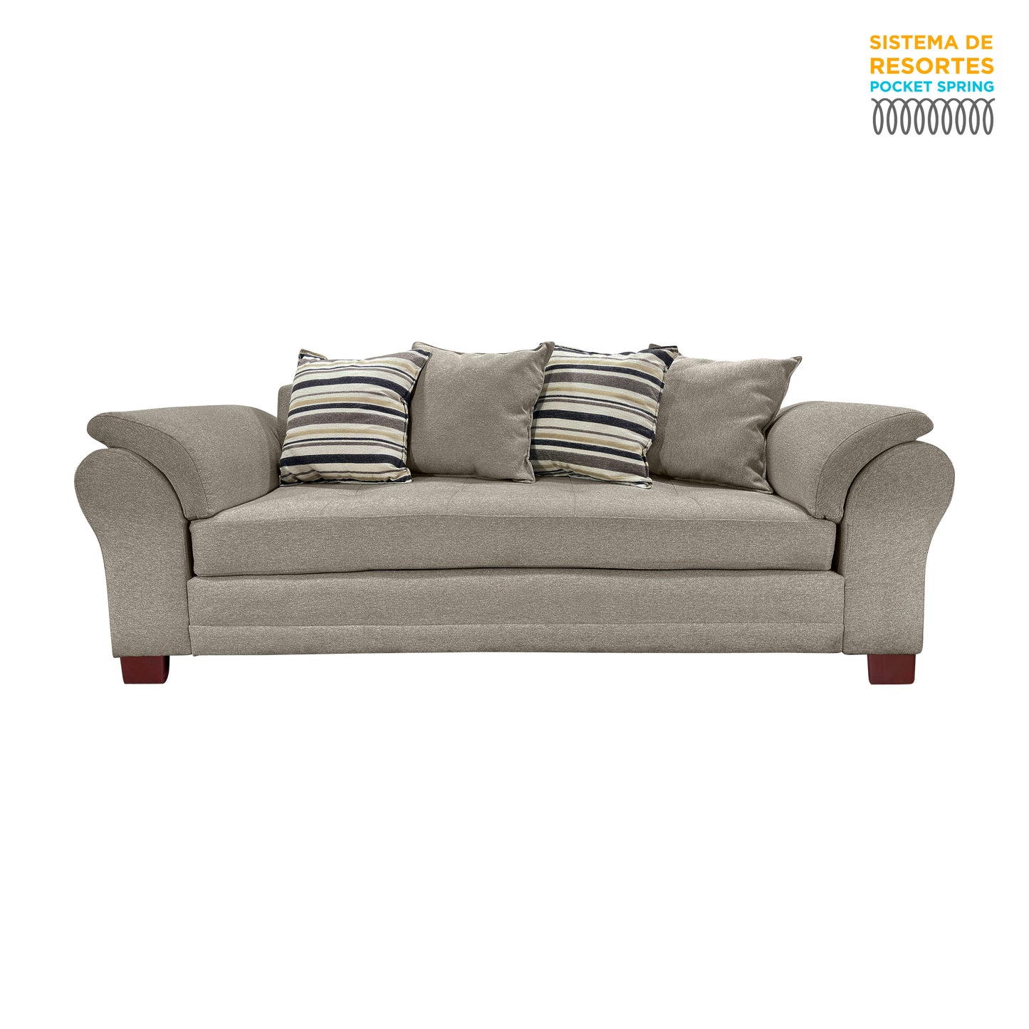 Sofá New Mustang 3 cuerpos (tela)