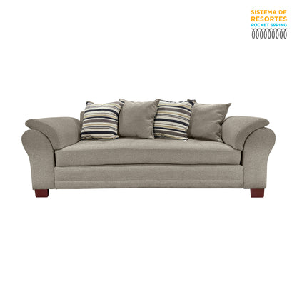 Sofá New Mustang 3 cuerpos (tela)